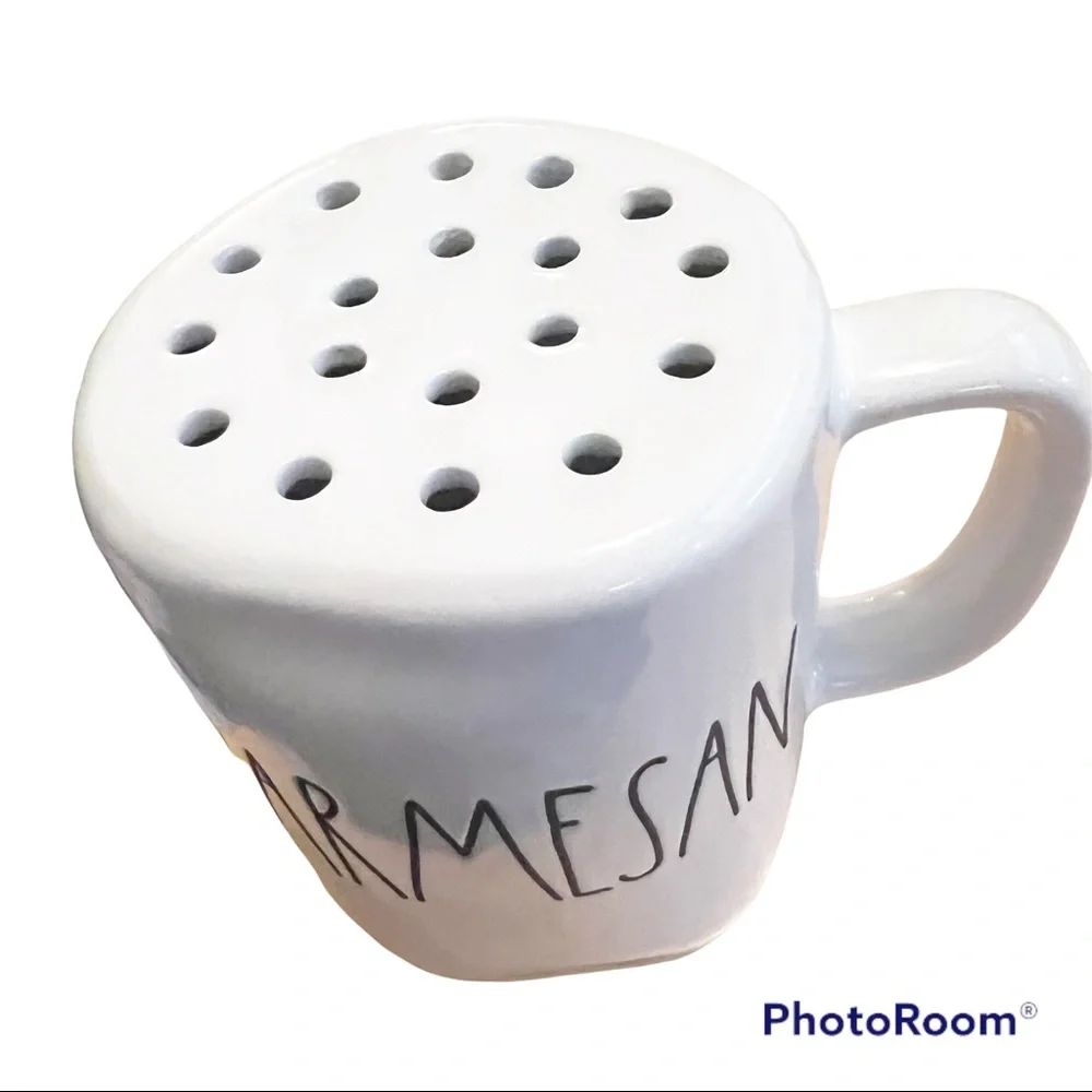 Rae Dunn White Parmesan Shaker - Picture 2 of 3